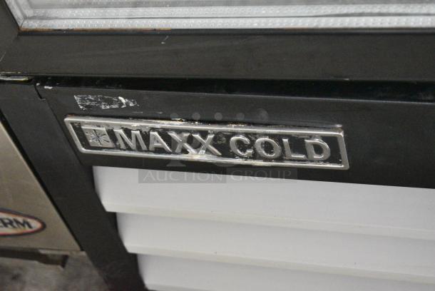 Maxx Cold MXM1-23R Metal Commercial Single Door Reach In Cooler Merchandiser w/ Poly Coated Racks. 115 Volts, 1 Phase. Tested and Powers On But Does Not Get Cold - Image 2 of 5