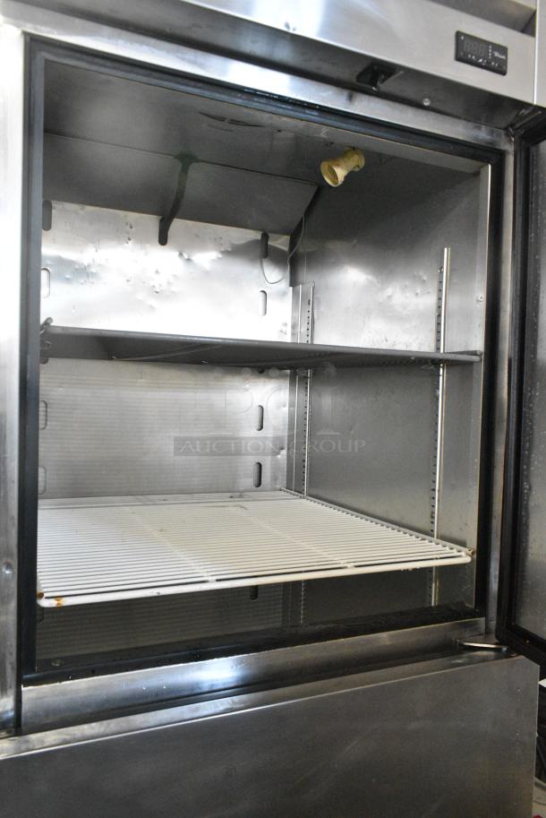 True T-23F-2-MC Stainless Steel Commercial 2 Half Size Door Reach In Freezer on Commercial Casters. 115 Volts, 1 Phase. Tested and Powers On But Does Not Get Cold - Image 6 of 10