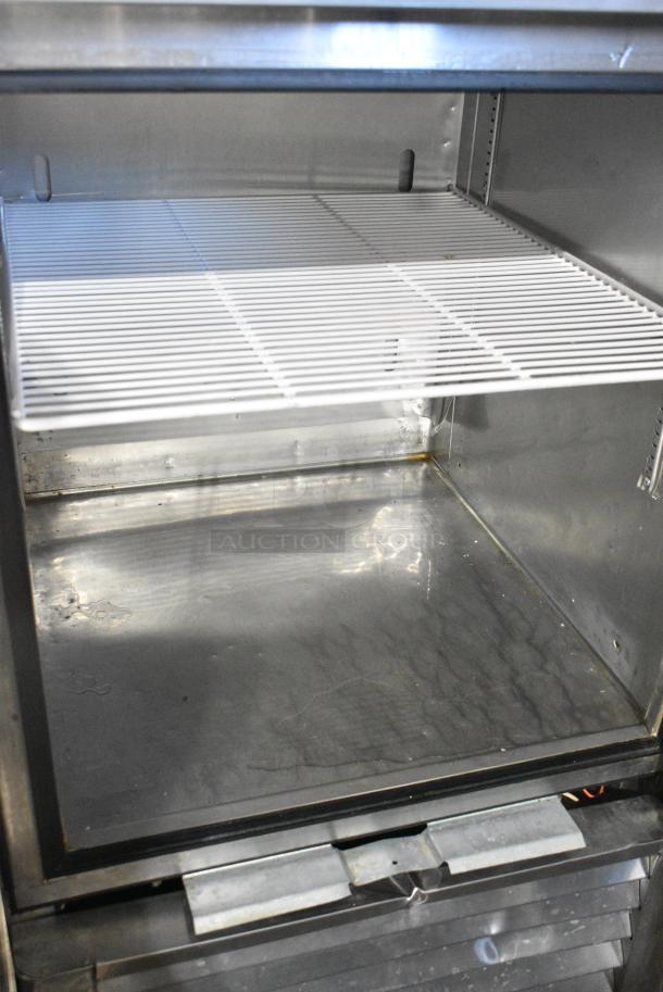 True T-23F-2-MC Stainless Steel Commercial 2 Half Size Door Reach In Freezer on Commercial Casters. 115 Volts, 1 Phase. Tested and Powers On But Does Not Get Cold - Image 7 of 10