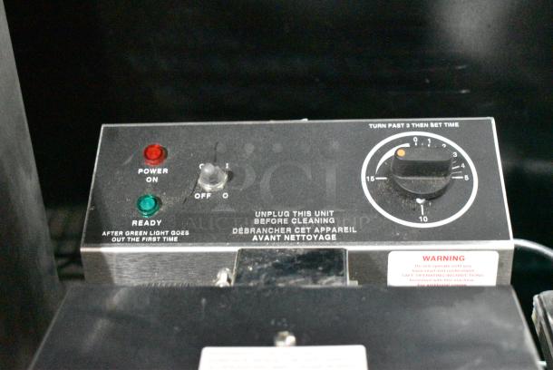 Gold Medal 5025 Stainless Steel Commercial Countertop 4 Mini Waffle Maker. 120 Volts, 1 Phase. Tested and Working! - Image 3 of 7