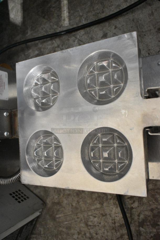 Gold Medal 5025 Stainless Steel Commercial Countertop 4 Mini Waffle Maker. 120 Volts, 1 Phase. Tested and Working! - Image 5 of 7