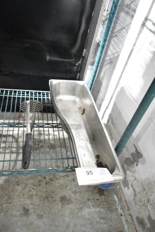 6 Items Including Masher and 5 Stainless Steel Drop In Bins. 6 Times Your Bid! - Image 3 of 4