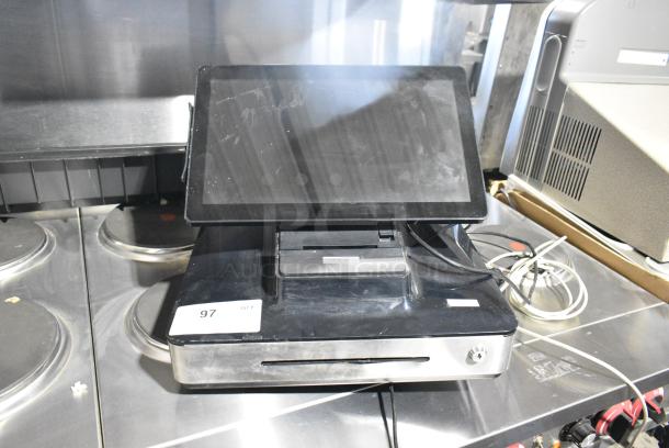 Appetize POS Monitor w/ Receipt Printer, Metal Cash Drawer and Credit Card Reader - Image 2 of 8
