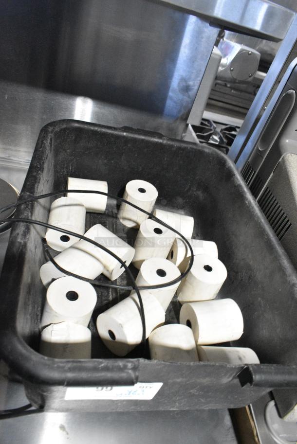 3 Receipt Printers Including Epson and 2 Star. Comes w/ Receipt Printer Rolls and Bus Bin. 3 Times Your Bid! - Image 3 of 10