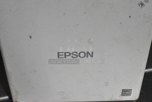 3 Receipt Printers Including Epson and 2 Star. Comes w/ Receipt Printer Rolls and Bus Bin. 3 Times Your Bid! - Image 4 of 10
