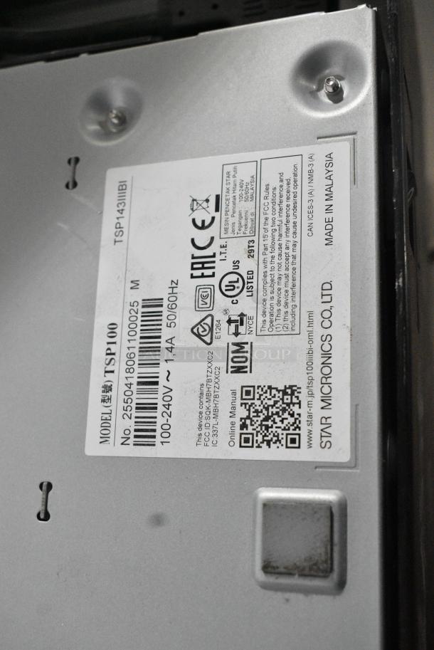 3 Receipt Printers Including Epson and 2 Star. Comes w/ Receipt Printer Rolls and Bus Bin. 3 Times Your Bid! - Image 10 of 10