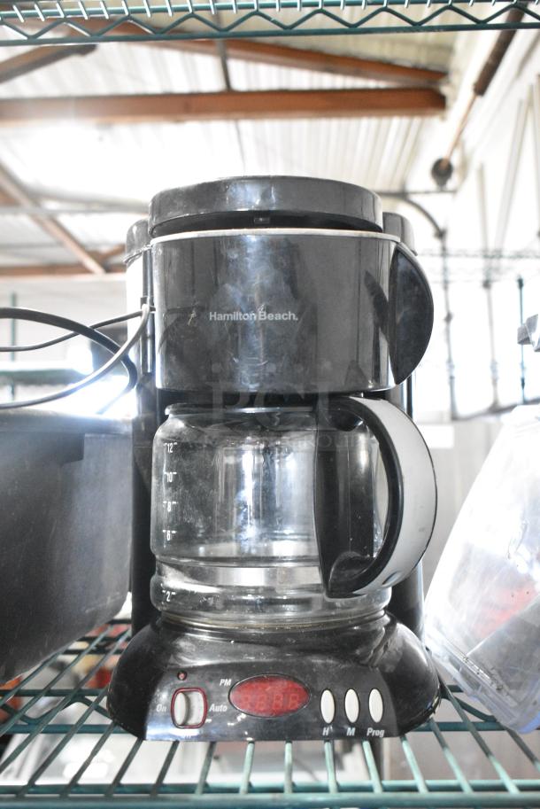 Hamilton Beach Countertop Coffee Machine w/ Coffee Pot. 120 Volts, 1 Phase. - Image 1 of 10