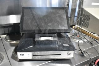 Appetize POS Monitor w/ Receipt Printer and Metal Cash Drawer.