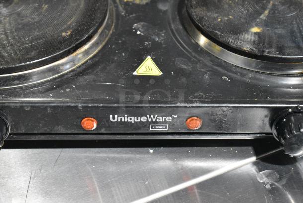 UniqueWare Metal Countertop Electric Powered 2 Burner Range.  120 Volts, 1 Phase. - Image 2 of 6