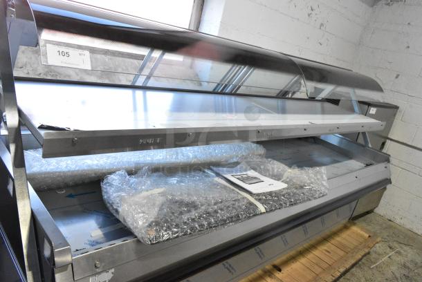 BRAND NEW SCRATCH AND DENT! BKI TSWC7 Stainless Steel Commercial Floor Style Heated Display Case Merchandiser. 208 Volts, 3/1 Phase. - Image 4 of 8