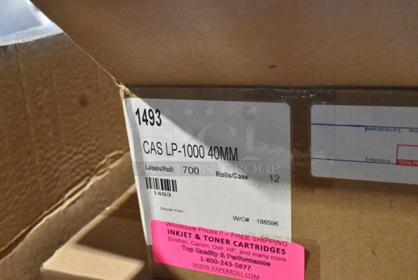 BRAND NEW! Box of CAS LP-1000 Label Rolls - Image 4 of 5