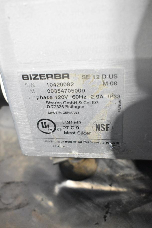 Bizerba SE 12 D US Metal Commercial Countertop Meat Slicer. 115 Volts, 1 Phase. Tested and Working! - Image 7 of 13