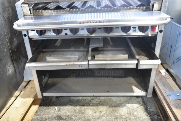 MagiKitch'n Stainless Steel Commercial Natural Gas Powered Charbroiler Grill on Commercial Casters. - Image 6 of 10