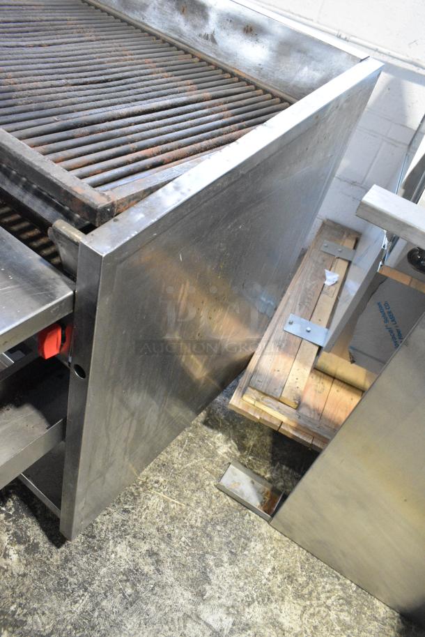 MagiKitch'n Stainless Steel Commercial Natural Gas Powered Charbroiler Grill on Commercial Casters. - Image 10 of 10