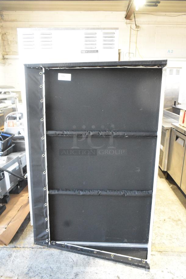 LIKE NEW! Cloth Awning w/ Aluminum Frame. - Image 7 of 8