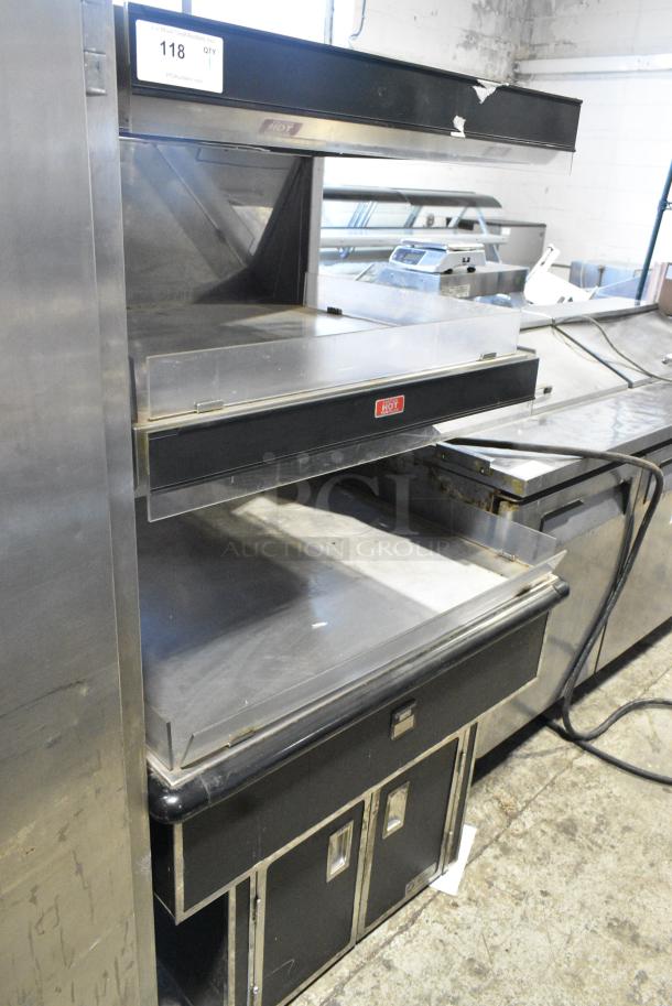 Atlantic Food Bars Metal Commercial Reach In Grab N Go Merchandiser on Commercial Casters. Cannot Test - Unit Was Previously Hardwired - Image 2 of 8