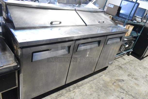 Turbo Air MST-72 Stainless Steel Commercial Sandwich Salad Prep Table Bain Marie Mega Top on Commercial Casters. 115 Volts, 1 Phase. Tested and Working! - Image 1 of 11