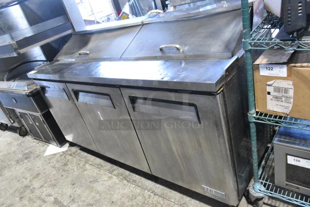 Turbo Air MST-72 Stainless Steel Commercial Sandwich Salad Prep Table Bain Marie Mega Top on Commercial Casters. 115 Volts, 1 Phase. Tested and Working! - Image 2 of 11