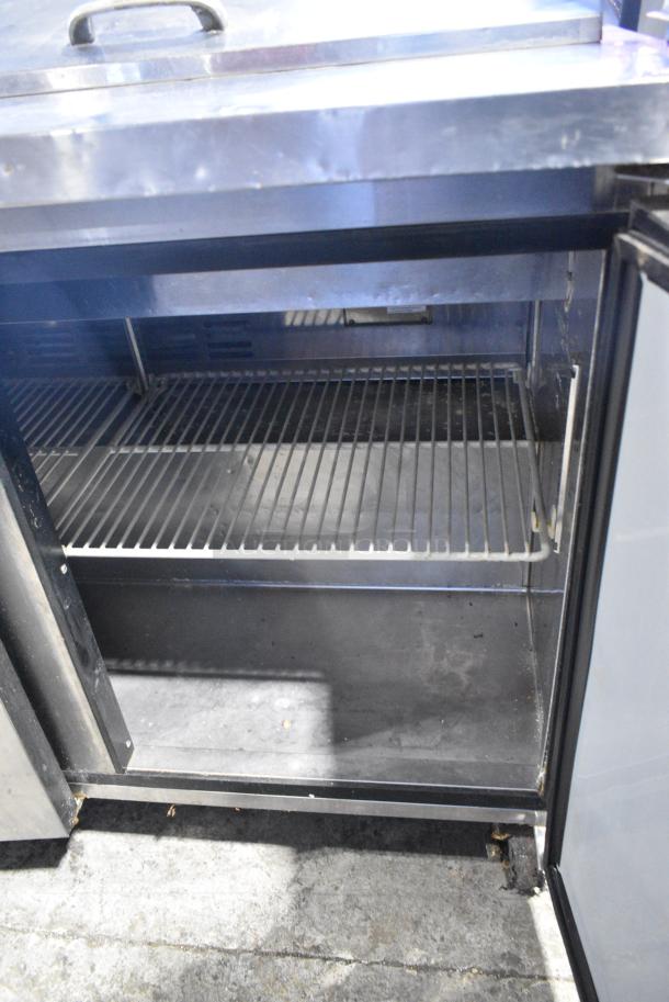 Turbo Air MST-72 Stainless Steel Commercial Sandwich Salad Prep Table Bain Marie Mega Top on Commercial Casters. 115 Volts, 1 Phase. Tested and Working! - Image 9 of 11