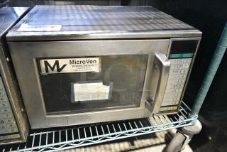 Sharp R-22GV Metal Commercial Countertop Microwave Oven. 120 Volts, 1 Phase.