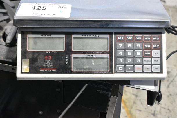 Rice Lake RS-130 Metal Countertop 30 Pound Capacity Scale. Tested and Working! - Image 4 of 7