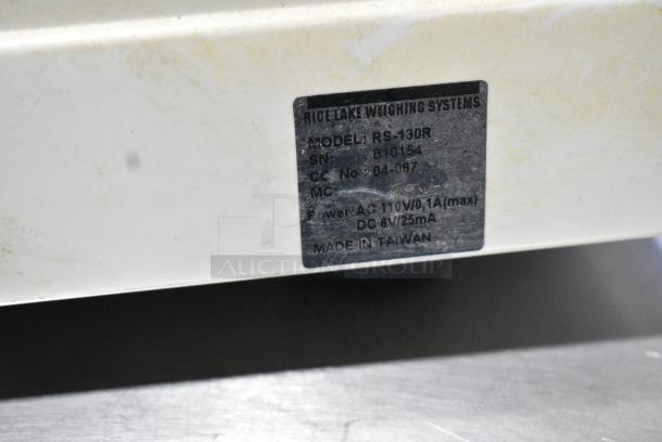 Rice Lake RS-130 Metal Countertop 30 Pound Capacity Scale. Tested and Working! - Image 7 of 7