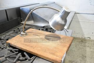 Continental Butcher Station w/ Butcher Block Cutting Board.