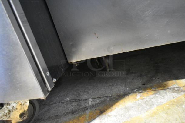True TSSU-60-24M-B-ST Stainless Steel Commercial Sandwich Salad Prep Table Bain Marie Mega Top on Commercial Casters. 115 Volts, 1 Phase. Tested and Working! - Image 3 of 9