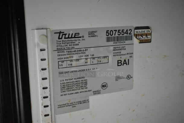 True TSSU-60-24M-B-ST Stainless Steel Commercial Sandwich Salad Prep Table Bain Marie Mega Top on Commercial Casters. 115 Volts, 1 Phase. Tested and Working! - Image 9 of 9