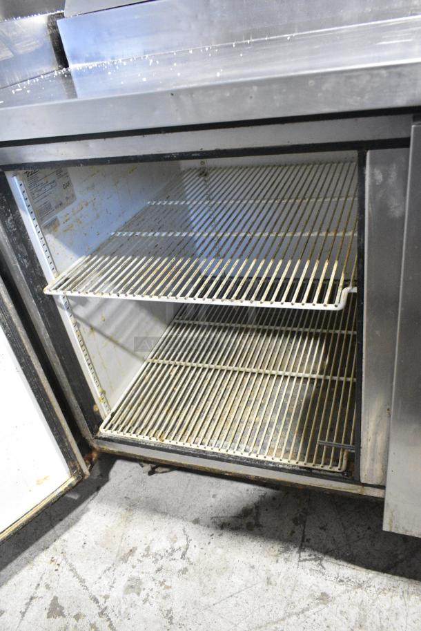 True TPP-67 Stainless Steel Commercial Pizza Prep Table on Commercial Casters. 115 Volts, 1 Phase. Tested and Powers On But Does Not Get Cold - Image 10 of 13