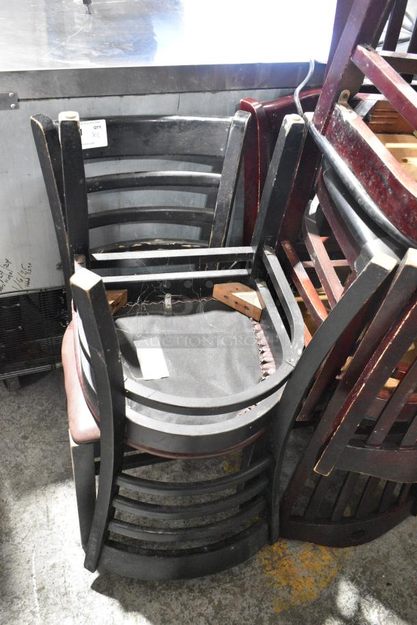 2 Wooden Dining Height Chair. 2 Times Your Bid! - Image 2 of 4