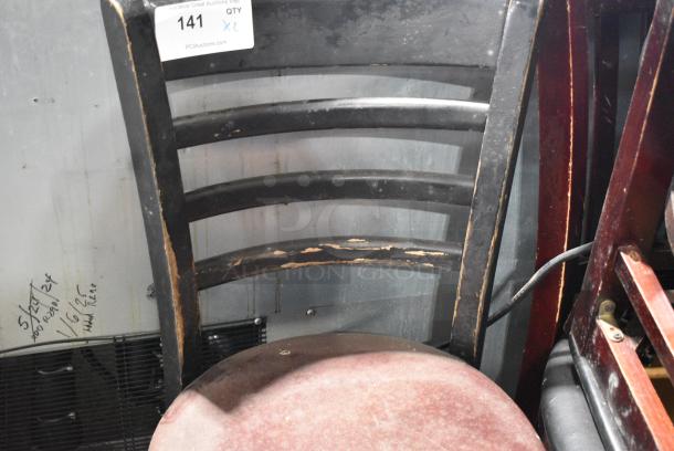 2 Wooden Dining Height Chair. 2 Times Your Bid! - Image 3 of 4