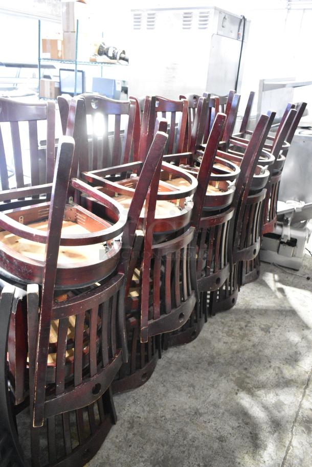 20 Wooden Dining Height Chair. 20 Times Your Bid! - Image 2 of 4