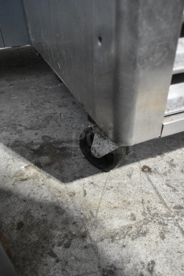 Turbo Air MSR-49NM Stainless Steel Commercial 2 Door Reach In Cooler on Commercial Casters. 115 Volts, 1 Phase. Tested and Working! - Image 3 of 7