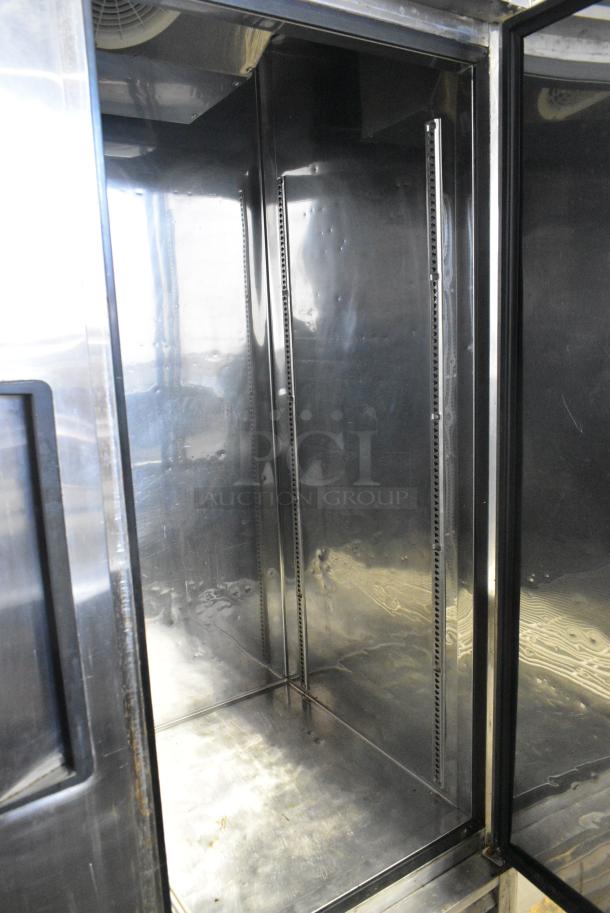 Turbo Air MSR-49NM Stainless Steel Commercial 2 Door Reach In Cooler on Commercial Casters. 115 Volts, 1 Phase. Tested and Working! - Image 5 of 7