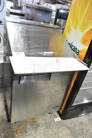 Atosa MSF8305 Stainless Steel Commercial Sandwich Salad Prep Table Bain Marie Mega Top on Commercial Casters. 115 Volts, 1 Phase. Tested and Working!