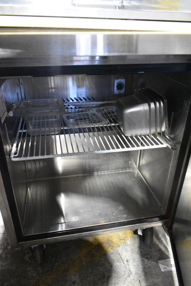 Atosa MSF8305 Stainless Steel Commercial Sandwich Salad Prep Table Bain Marie Mega Top on Commercial Casters. 115 Volts, 1 Phase. Tested and Working! - Image 5 of 6
