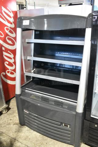 AHT AC-W LED Metal Commercial Open Grab N Go Merchandiser w/ Metal Shelves. 120 Volts, 1 Phase. Tested and Working!