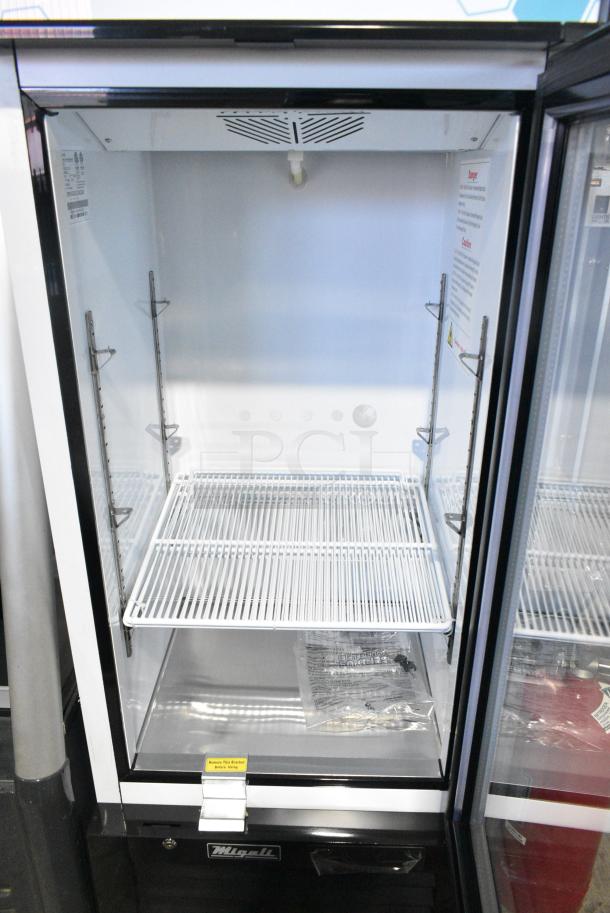 2022 Migali C-10RM-HC Metal Commercial Single Door Reach In Cooler Merchandiser w/ Poly Coated Racks. 115 Volts, 1 Phase. Tested and Working! - Image 3 of 5