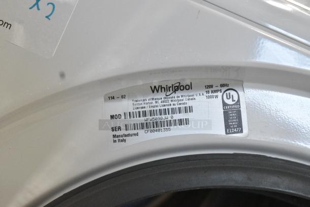 2 Whirlpool WFW5090JW 0 Metal Front Load Washer. 120 Volts, 1 Phase. 2 Times Your Bid! - Image 7 of 9