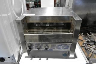 Belleco JT3-H Stainless Steel Commercial Countertop Conveyor Toaster Oven. 208 Volts, 1 Phase.