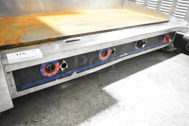 Star Max Stainless Steel Commercial Countertop Natural Gas Powered Flat Top Griddle. - Image 3 of 4