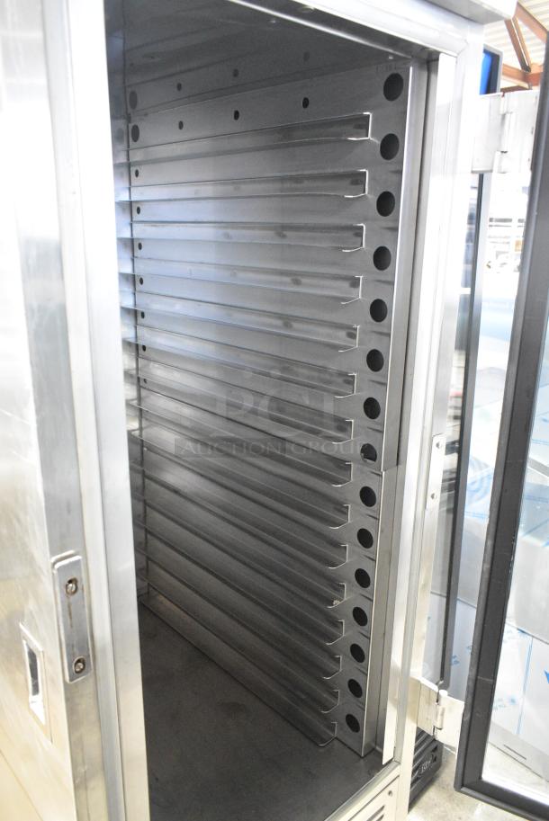 Dinex IRAC15 Metal Commercial Single Door Reach In Cooler on Commercial Casters. 120 Volts, 1 Phase. Tested and Working! - Image 4 of 6