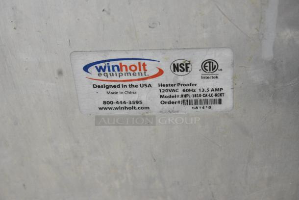 Winholt NHPL-1810-CA-LC-RCKT Metal Commercial Heated Holding Cabinet on Commercial Casters. 120 Volts, 1 Phase. Tested and Powers On But Does Not Get Warm - Image 7 of 7