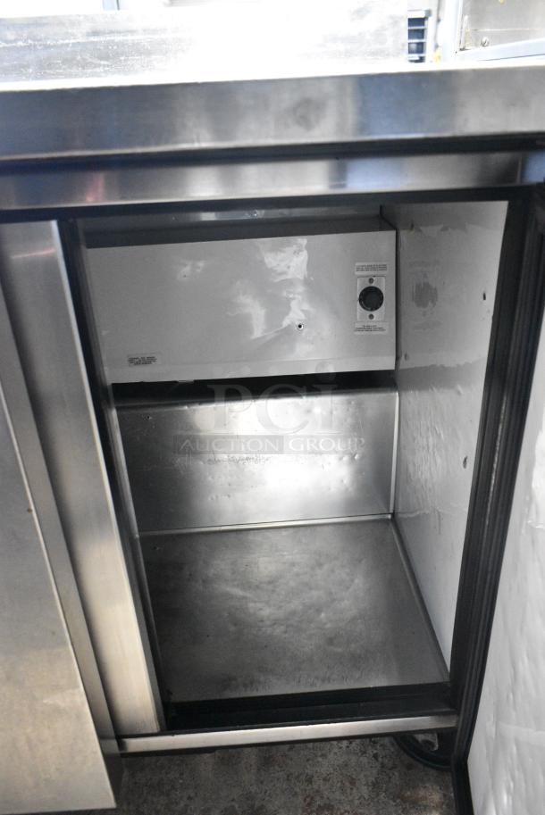 True TWT-36 ENERGY STAR Stainless Steel Commercial 2 Door Work Top Cooler on Commercial Casters. 115 Volts, 1 Phase. Tested and Working! - Image 5 of 7