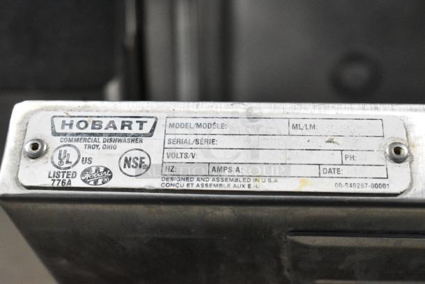 Hobart LXEH Stainless Steel Commercial Undercounter Dishwasher. 120/208-240 Volts, 1 Phase. - Image 7 of 7