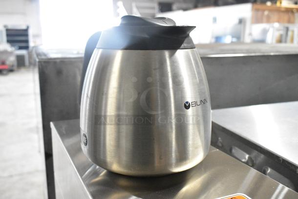 2020 Bunn AXIOM-DV-TC Stainless Steel Commercial Countertop Coffee Machine w/ Hot Water Dispenser, 2 Metal Coffee Pots and Poly Brew Basket. 120 Volts, 1 Phase. - Image 2 of 7