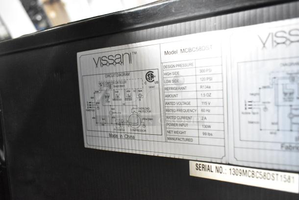 Vissani MCBC58DST Metal Mini Cooler Merchandiser. 115 Volts, 1 Phase. Tested and Working! - Image 5 of 6