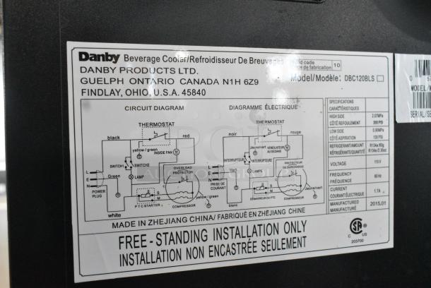 Danby DBC120BLS Metal Mini Cooler Merchandiser. 115 Volts, 1 Phase. Tested and Does Not Power On - Image 5 of 6