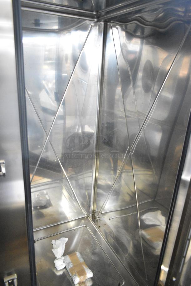 BRAND NEW SCRATCH AND DENT! BKI AETG202R Stainless Steel Commercial Gas Powered Roll In Rack Combi Convection Oven w/ Metal Pan Rack. - Image 4 of 8